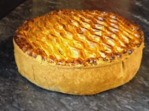 Chicken Leek and Chorizo Lattice Pie