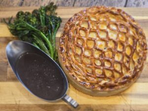 Cauliflower Stilton cheese pie