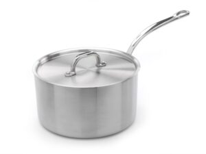 Classic 26cm Non-Stick Tri-Ply Saucepan with Lid