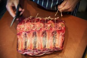 Bone in Aberdeen Angus free range ribs of beef