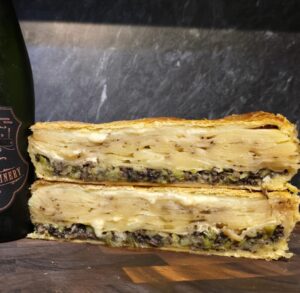Potato Leek and mushroom Pie