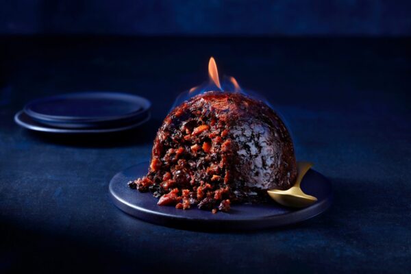 Festive handmade Christmas pudding