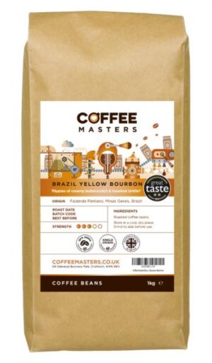 Coffee Masters - Brazil Yellow Bourbon Coffee Beans (200g) or  (1x1kg)
