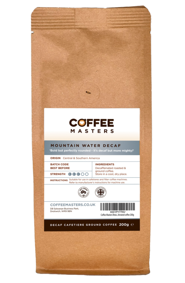 Coffee Masters - Mountain Water Decaf Ground Cafetiere Coffee